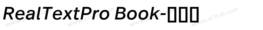 RealTextPro Book字体转换 RealTextPro Book字体转换